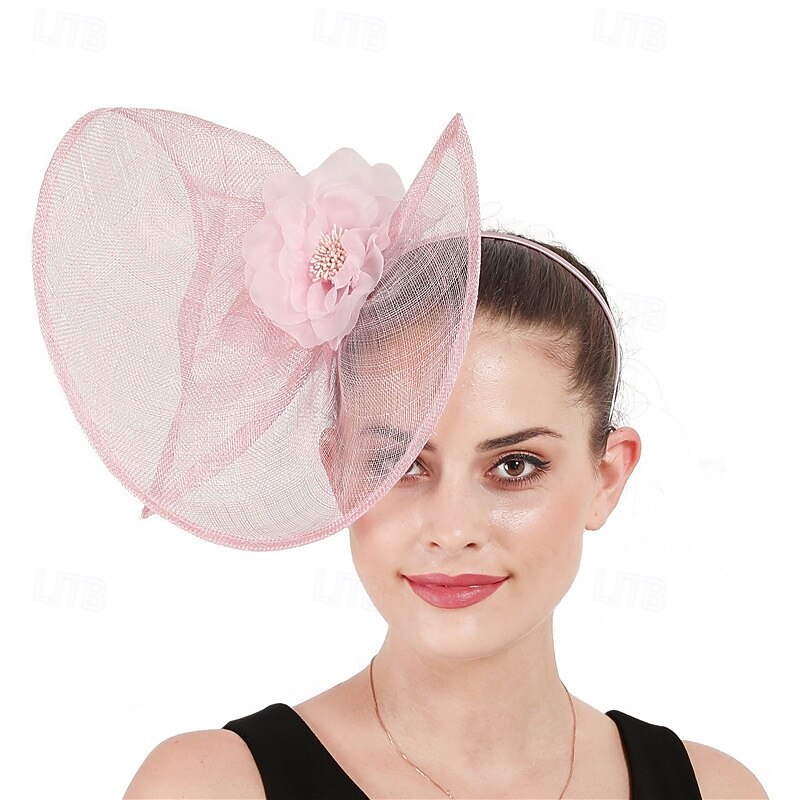 Fascinator Lino Matrimonio Compleanno Elegante Vintage Con Fiore Tulle Copricapo Copricapo del 2026 a $40.99 –P2