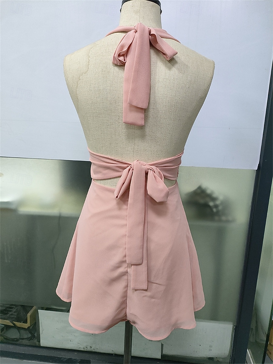 Damskie Sukienka mini Biała sukienka Czarna sukienka Elegancka sukienka Moda Gorący Klasyczny Codzienny Na zewnątrz Plaża Luźna Równina Bez rękawów W serek Czarny Biały Rumiany róż Czerwony Lato 2026 - $32.99 –P4