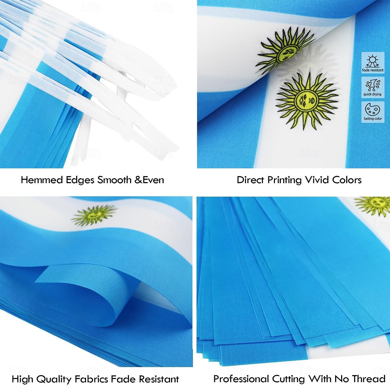 Argentina String Flag Pennant Banner for Soccer World Summer Cup Match 50 Flags, 46 Feet Small Mini Argentine Flags Bunting Banner for Country Decoration, School, Party, Sports Events 2026 - $16.99 –P3