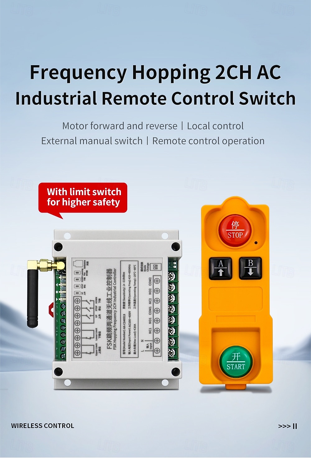 AC100V-400V 2CH Hopping Frequency 30A Remote Control Switches 220V 2Relay Receiver 2026 - $66.99 –P1