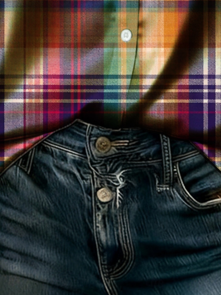 Women's Shirt Satin Shirt Print Graphic Plaid Vacation Casual Long Sleeve Shirt Collar Regular Tops Daily Holiday Going out Rainbow Summer Spring Fall 2026 - $26.99 –P3