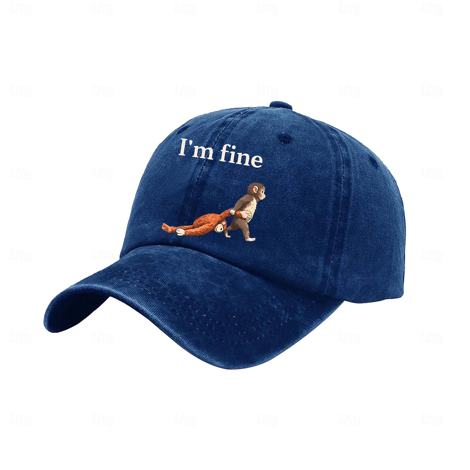 Team Punch Monkey Meme Baseball Cap Hauska vintage-himmeä puuvilla säädettävä isähattu miehille ja naisille 2026 - $19.99 –P3
