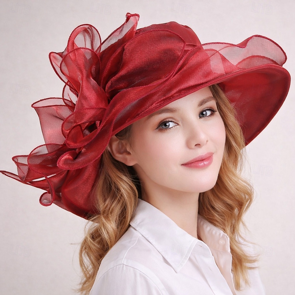 Derby Hatter Kentucky Derby-hatt Fascinator Gentlewoman Kostyme Dame Derby Ascot Hesteveddeløpsfestival Voksne Hatt Vår sommer 2026 - $20.99 –P1
