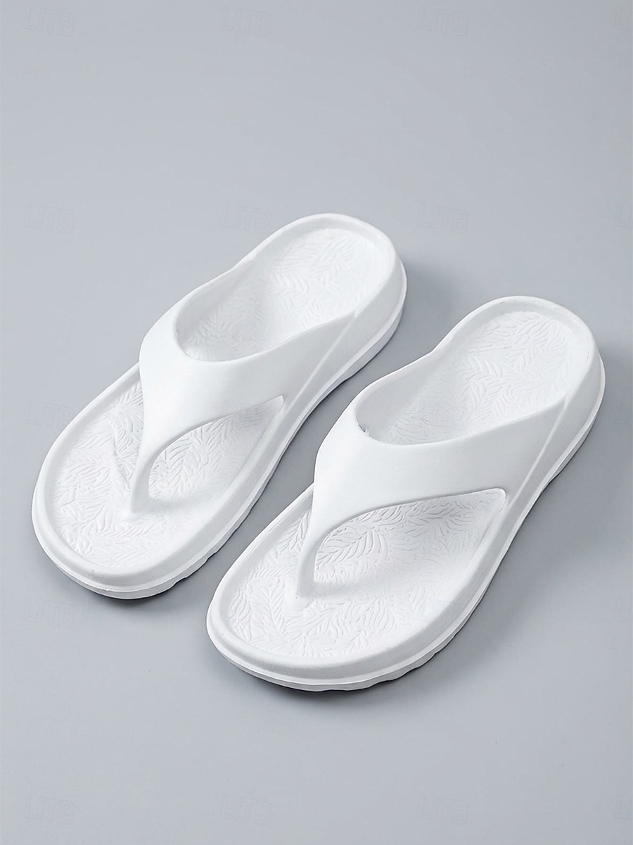 Weiße Damen-Strand-Flip-Flops – leichte, wasserdichte Wolken-Sandalen mit ergonomischer Fußgewölbeunterstützung für Sommerurlaube und tropische Inselausflüge &Alltagskomfort 2026 - $14.99 –P5