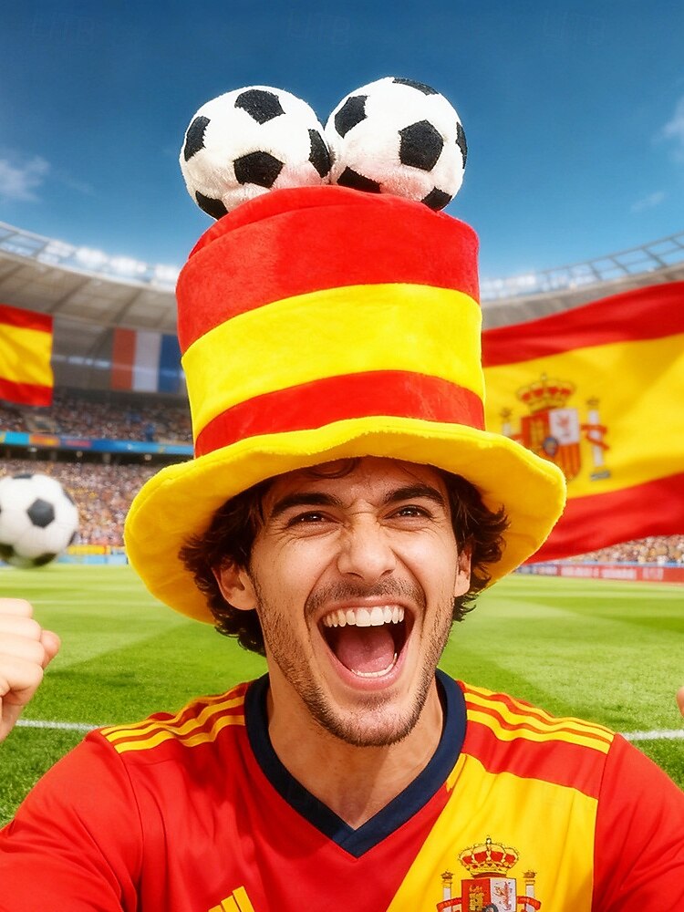 Men's Flag Color Soccer Fan Top Hat Polyester Novelty Football Hat in Multiple Colors for Soccer Matches, Supporter Events, Team Spirit & Game Day Wear 2026 - $18.99 –P3