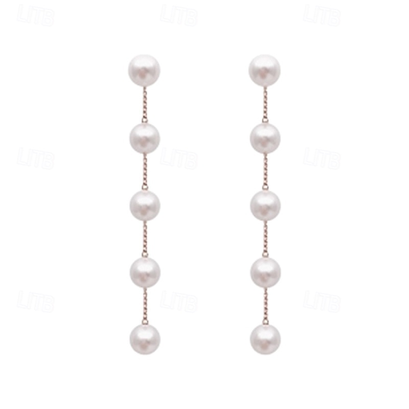 1 pár Náušnice For Dámské Perla Denní Formální ulice Slitina Kapka 2026 - $1.49 –P5