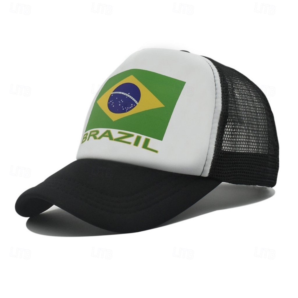 בגדי ריקוד גברים כובע בייסבול כובע שמש פול שחור פּוֹלִיאֶסטֶר טלאים אופנתי סגנון רחוב יום יומי יומי בָּחוּץ חופשה דגל ציטוטים ואמירות הגנה מפני השמש קרם הגנה נשימה 2026 - $4.49 –P1