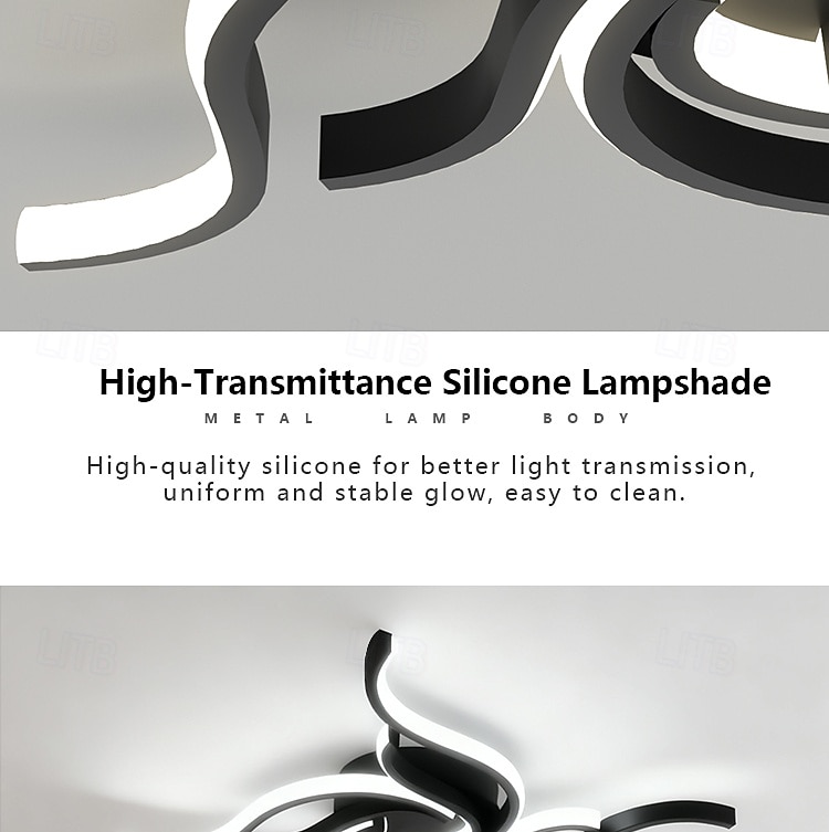 Modern LED Ceiling Light Fixture,56W 3360 Lumen ,Flush Mount Ceiling Chandelier, Ceiling Lamp for Kitchen Bedroom Study Living Room Office Dining Room,Dimming Remote Control 2026 - $105.99 –P18