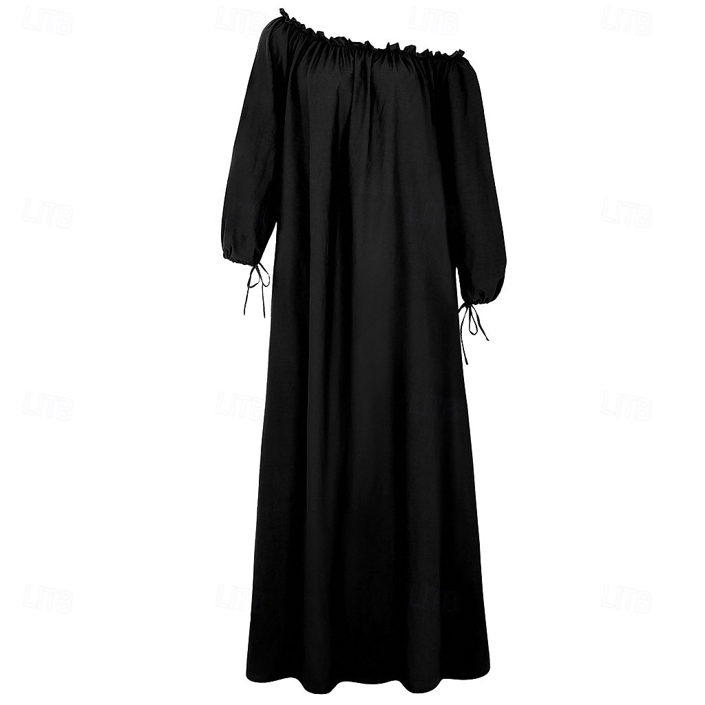 Średniowieczne Renesansowa Sukienka Koszula Pod sukienką Długie rękawy Królewski strój Jednokolorowe Strój na bal maskowy Damskie Celtyckie Halloween Karnawał Spektakl LARP Ren Faire Dla dorosłych 2026 - $33.99 –P13