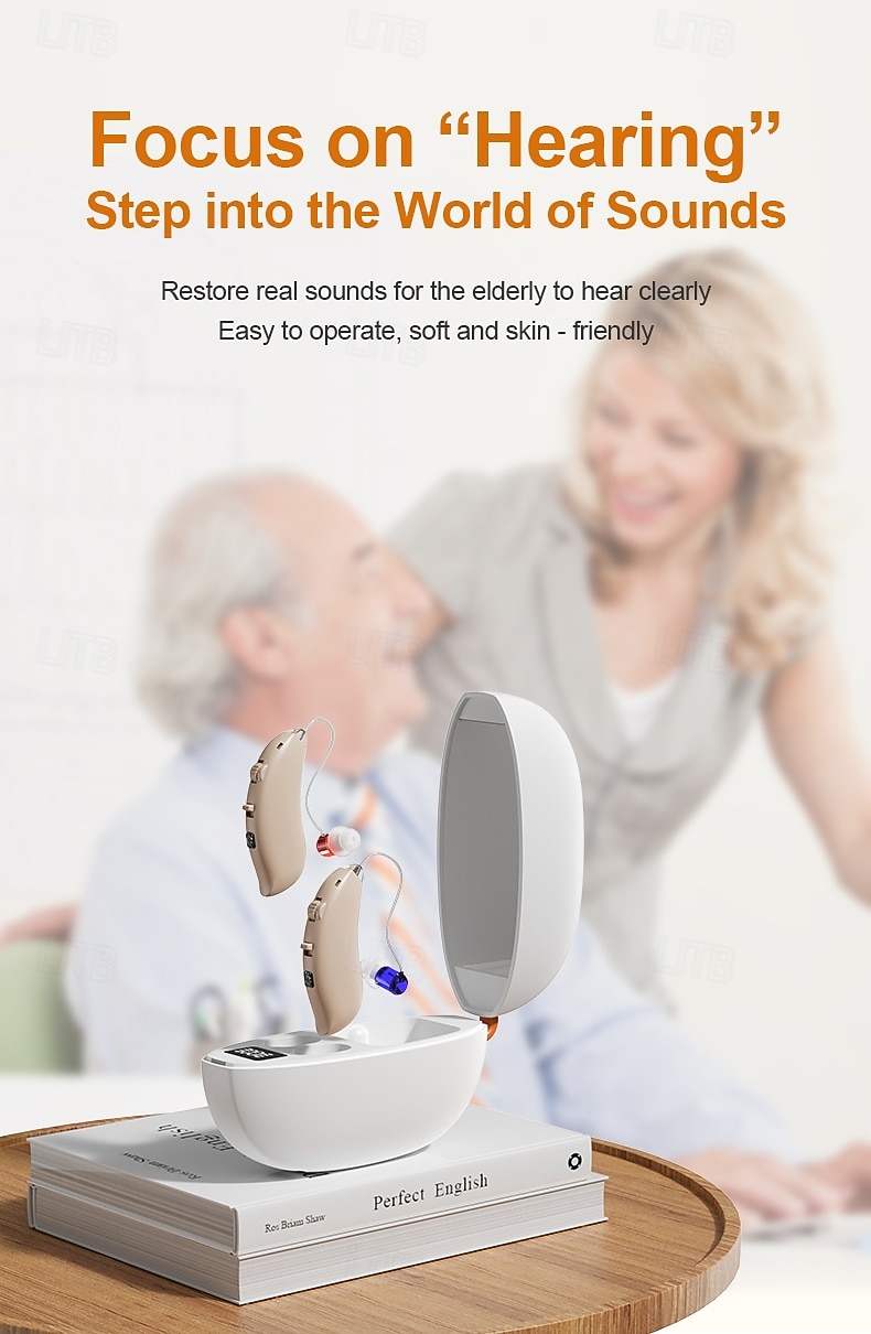 Digital Hearing Aids for Seniors ,Personal Hearing Enhancement Behind-The-Ear Aid  Sound Amplifier, Rechargeable Digital Hearing Amplifier with All-Day Battery Life 2026 - $95.99 –P1