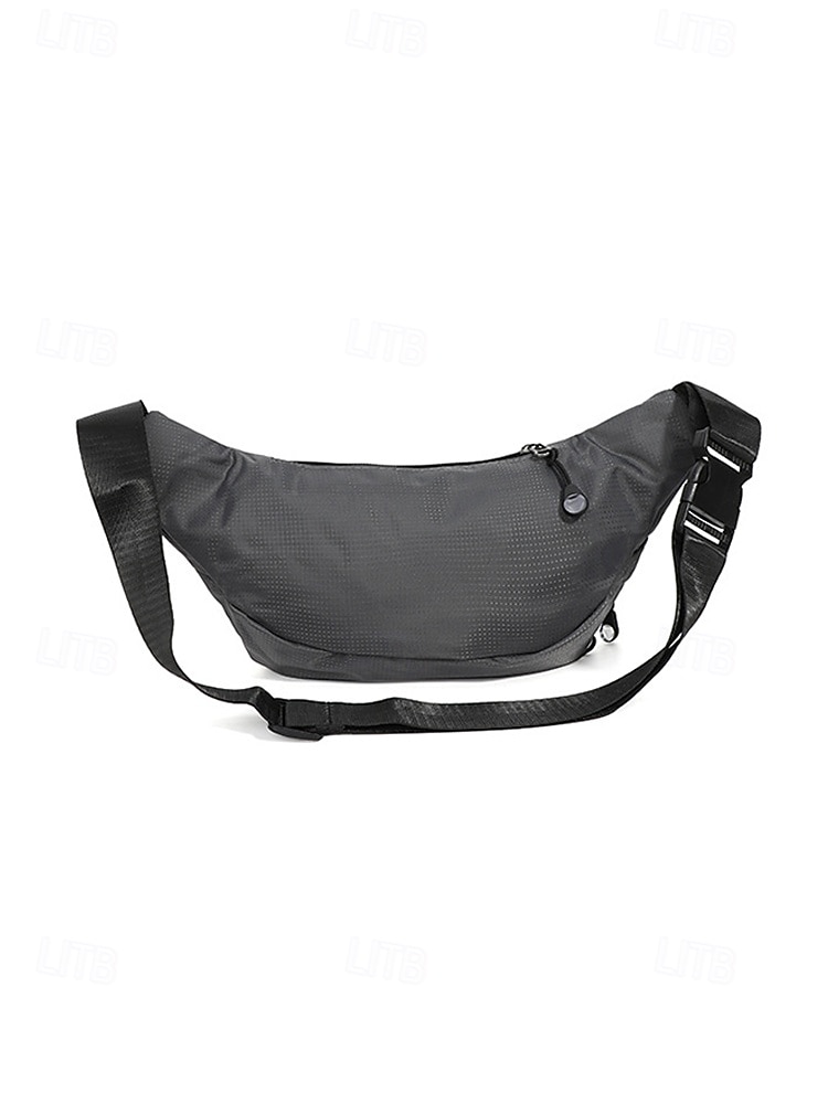 Ανδρική τσάντα μέσης από νάιλον, πολύχρωμη τσάντα μέσης μεγάλης χωρητικότητας με πολλαπλές τσέπες, ρυθμιζόμενη ζώνη, τσάντα χιαστί στήθους για καθημερινή χρήση, πεζοπορία, υπαίθρια αθλήματα και ταξίδια 2026 - $11.99 –P8