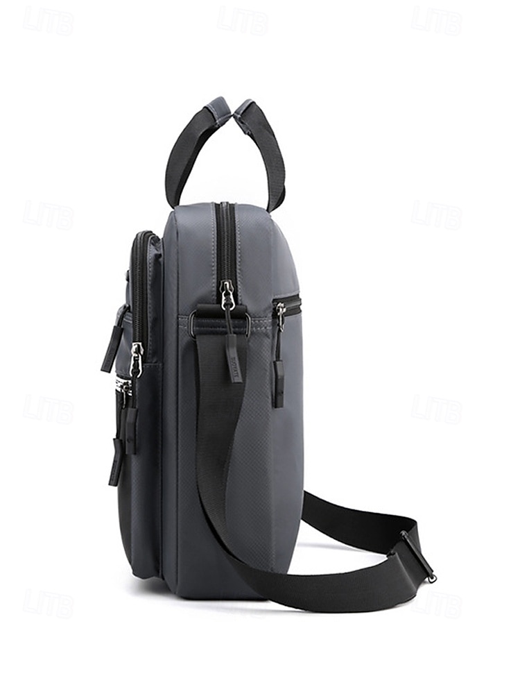 Bolsa transversal masculina de nylon em várias cores, com grande capacidade, múltiplos bolsos e alça ajustável, ideal para uso casual diário, viagens e atividades ao ar livre. de 2026 por $18.99 –P6