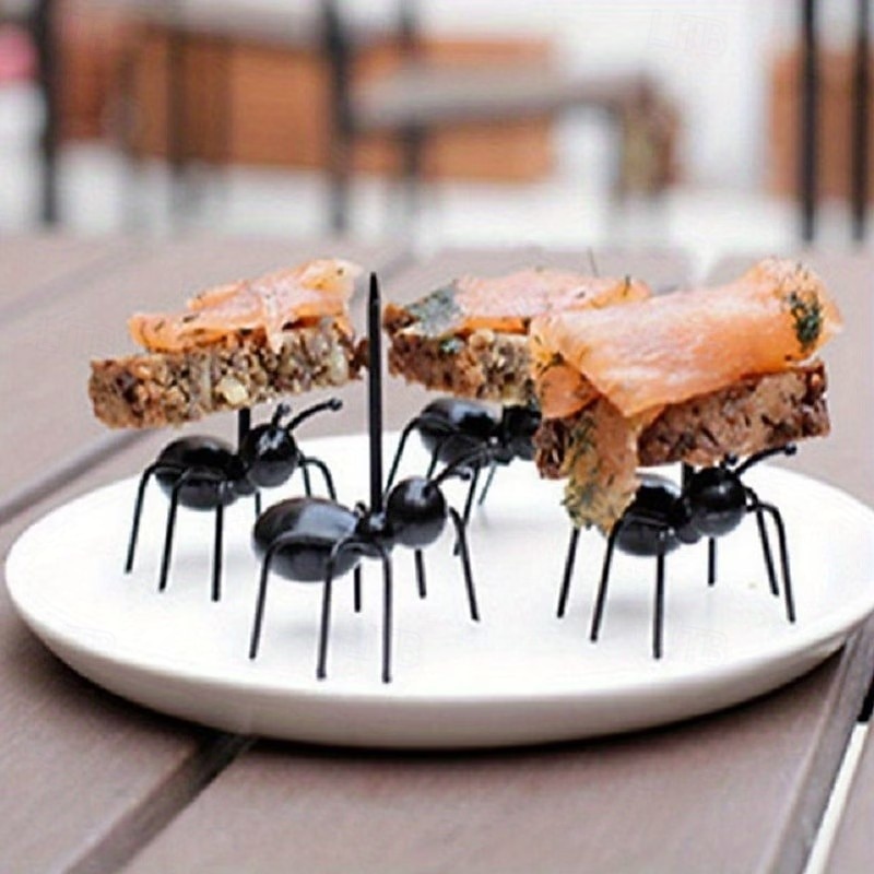 60 st myrdesignade fruktgafflar, återanvändbara fruktplockare djurförrättsgafflar för mellanmål tårta dessert för kök halloween födelsedagsfesttillbehör 2026 - $13.99 –P3