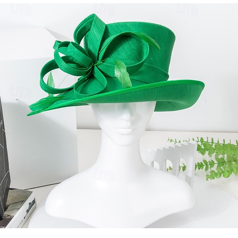 Klobouky Polyester Svatební Narozeniny Elegantní Vinobraní Roztomilý S Rukáv Přílba Pokrývky Hlavy 2026 - $65.99 –P12