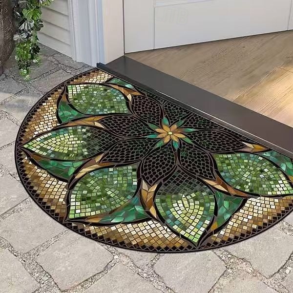 Tapete de entrada floral estilo americano, antiderrapante e resistente à sujeira, ideal para hall de entrada e corredor, fácil de limpar. de 2026 por $4.49 –P7