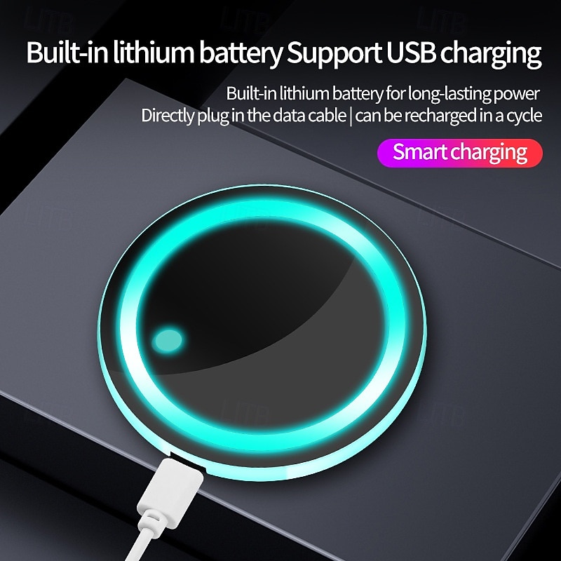 أضواء حامل أكواب السيارة بتقنية LED، مقاومة للماء، قابلة لتغيير الألوان إلى 7 ألوان، قاعدة أكواب قابلة للشحن عبر منفذ USB، ملحقات إضاءة داخلية للسيارة، مناسبة لجميع أنواع السيارات، بما في ذلك سيارات 2026 - $20.85 –P2