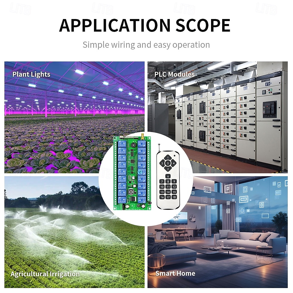 DC12V 24V 18CH Wireless Remote Control Switches Learning Code Relay Receiver 10A Relay 433mhz 2026 - $61.99 –P10