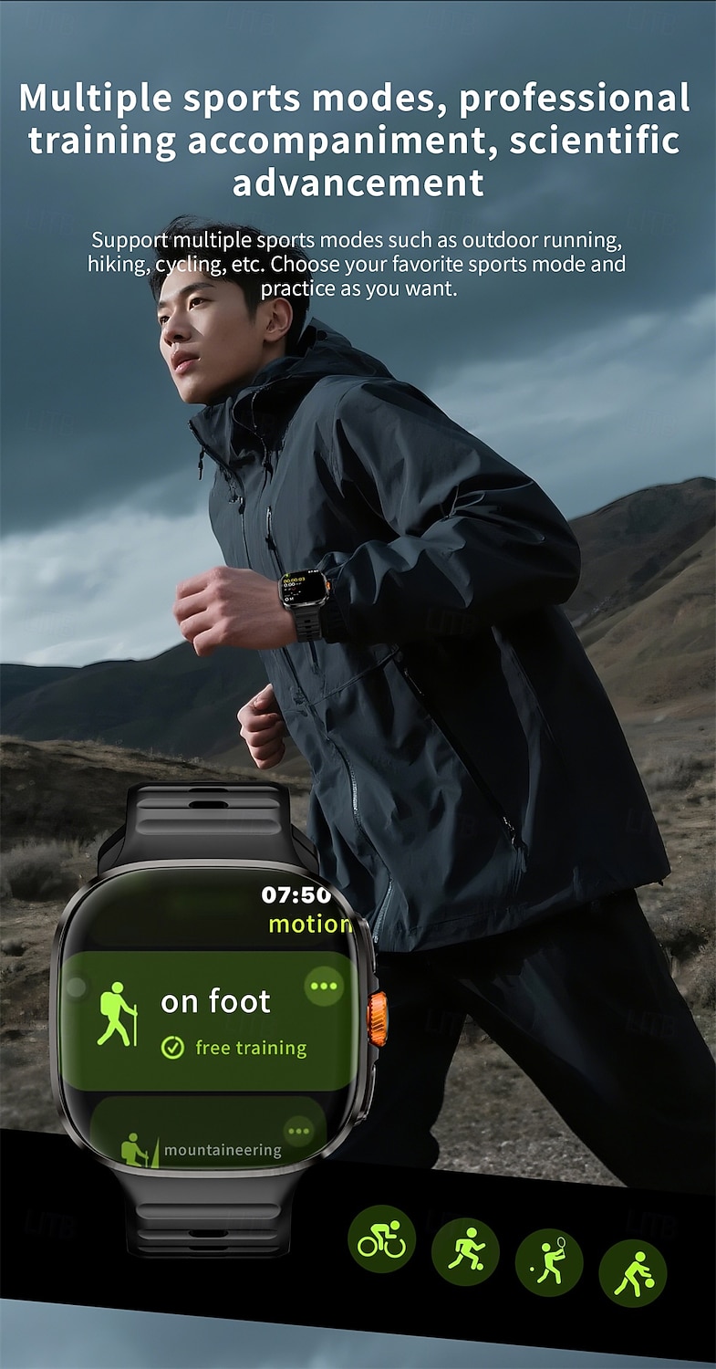 LOKMAT APPLLP 6 MAX Smart Watch 2.16 inch 4G LTE Cellular Smartwatch Phone Pedometer Call Reminder Sleep Tracker Compatible with Android iOS Unisex GPS Hands-Free Calls Media Control IPX-4 48mm Watch 2026 - $213.09 –P15