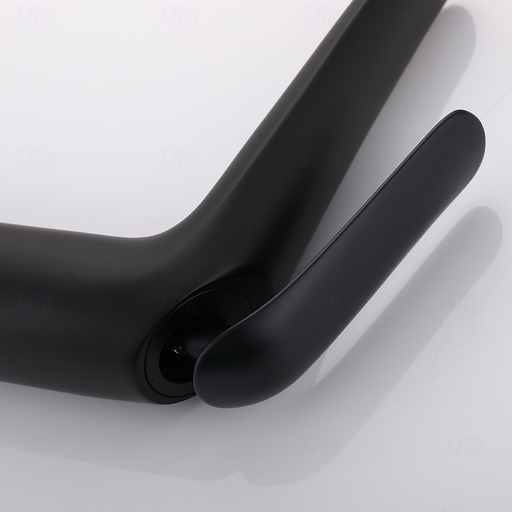 Классический однорычажный смеситель для раковины в ванной комнате с гальваническим покрытием, однорычажный, с одним отверстием, черного цвета. 2026 - ₩327234 –P14