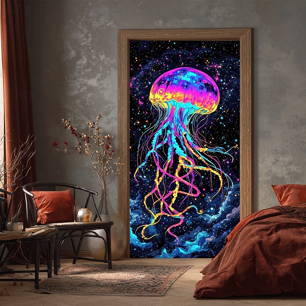 Posters Door Cover Outdoor Banners Jellyfish Tropical Modern 3D Party Dorm Teens Room College Dorm Guys Man Cave Frat Bedroom Shooting Backgrounds Home Decor 2026 - $17.99 –P10