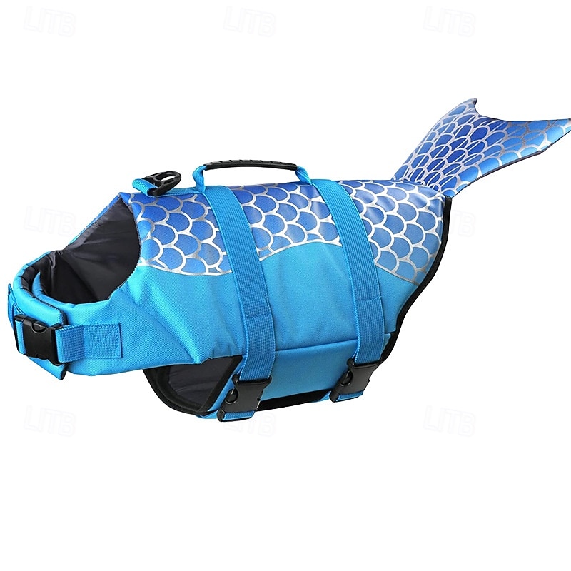 Shark Dog Safety Life Vest, Mermaid Dog Life Vests for Swimming with Superior Buoyancy and Rescue Handles for Swimming Pool Beach Boat 2026 - $28.99 –P9