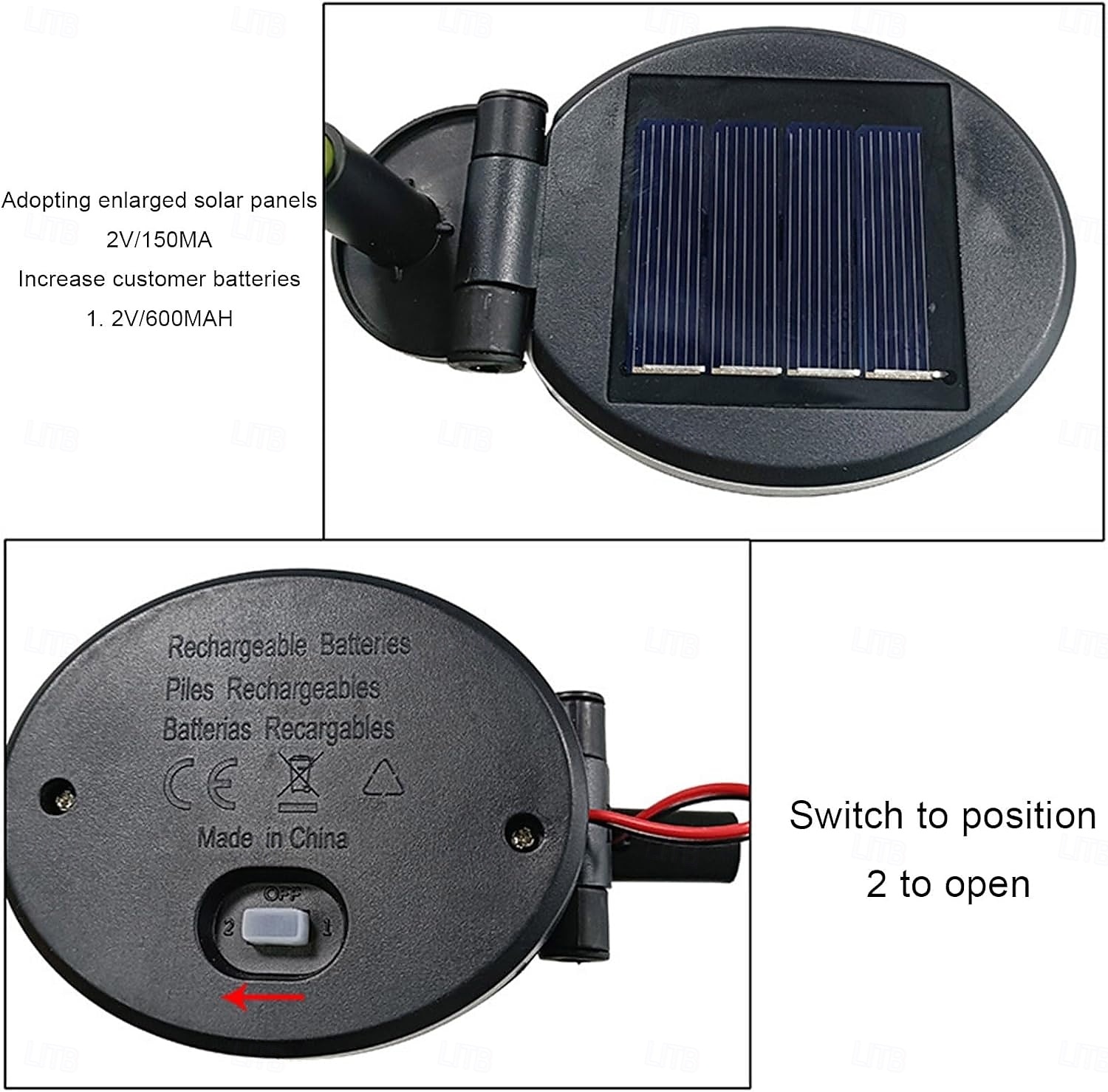 1 חבילה של 1 תאורת LED גינה דקורטיבית סולארית חיקוי גרדניה זר חיצונית אור שמש לקישוט נתיב חצר שביל פטיו מרפסת דשא, פרחים מלאכותיים הידרנג'ה אור חם 2026 - $17.99 –P2