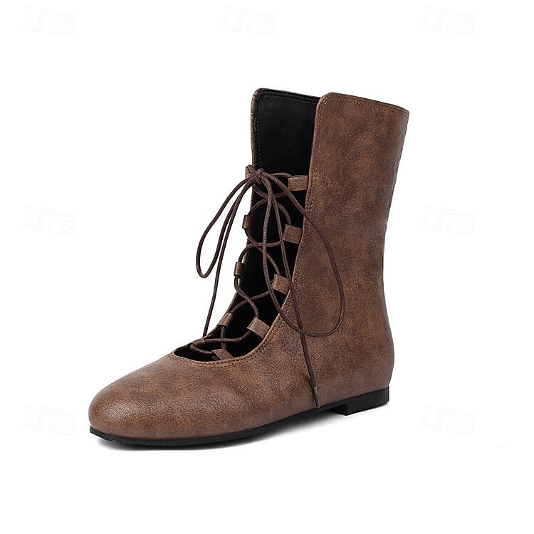 Medieval Renascentist Cizme Poulaines Elf Viching Cu Șiret Costume de fancy Pentru femei Viching Fantezie Halloween Carnaval Performanță LARP Ren Faire Adulți Încălțăminte 2026 - $48.99 –P9