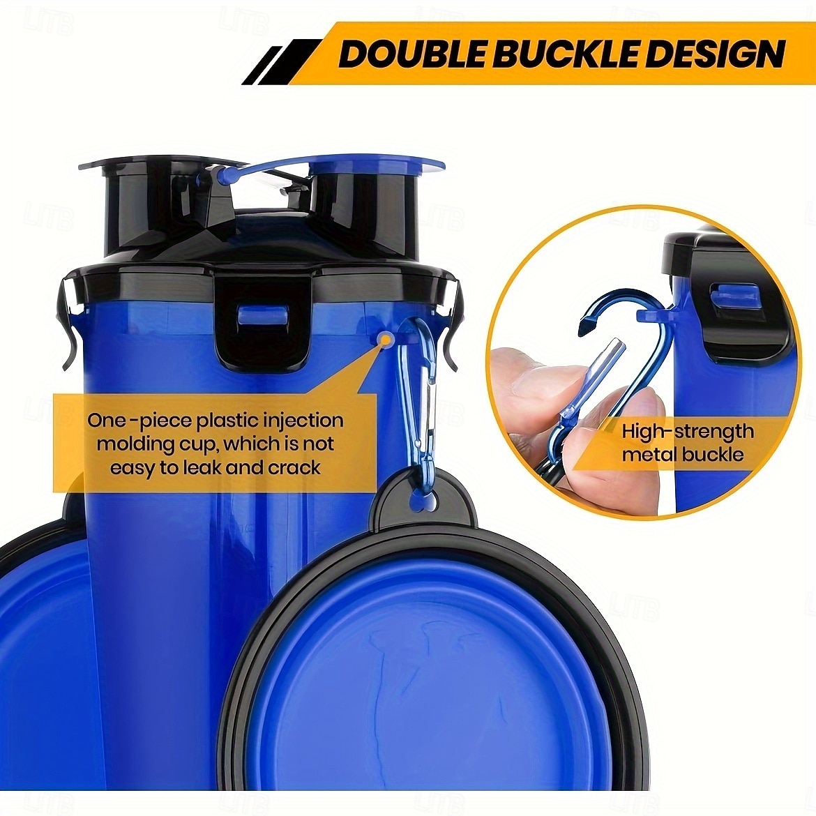 Set composto da 1 tazza per acqua/cibo + 2 ciotole pieghevoli. Borraccia da viaggio per cani con ciotola pieghevole, contenitore per cibo per animali domestici 2 in 1 con ciotola pieghevole. Ciotola del 2026 a $27.99 –P5