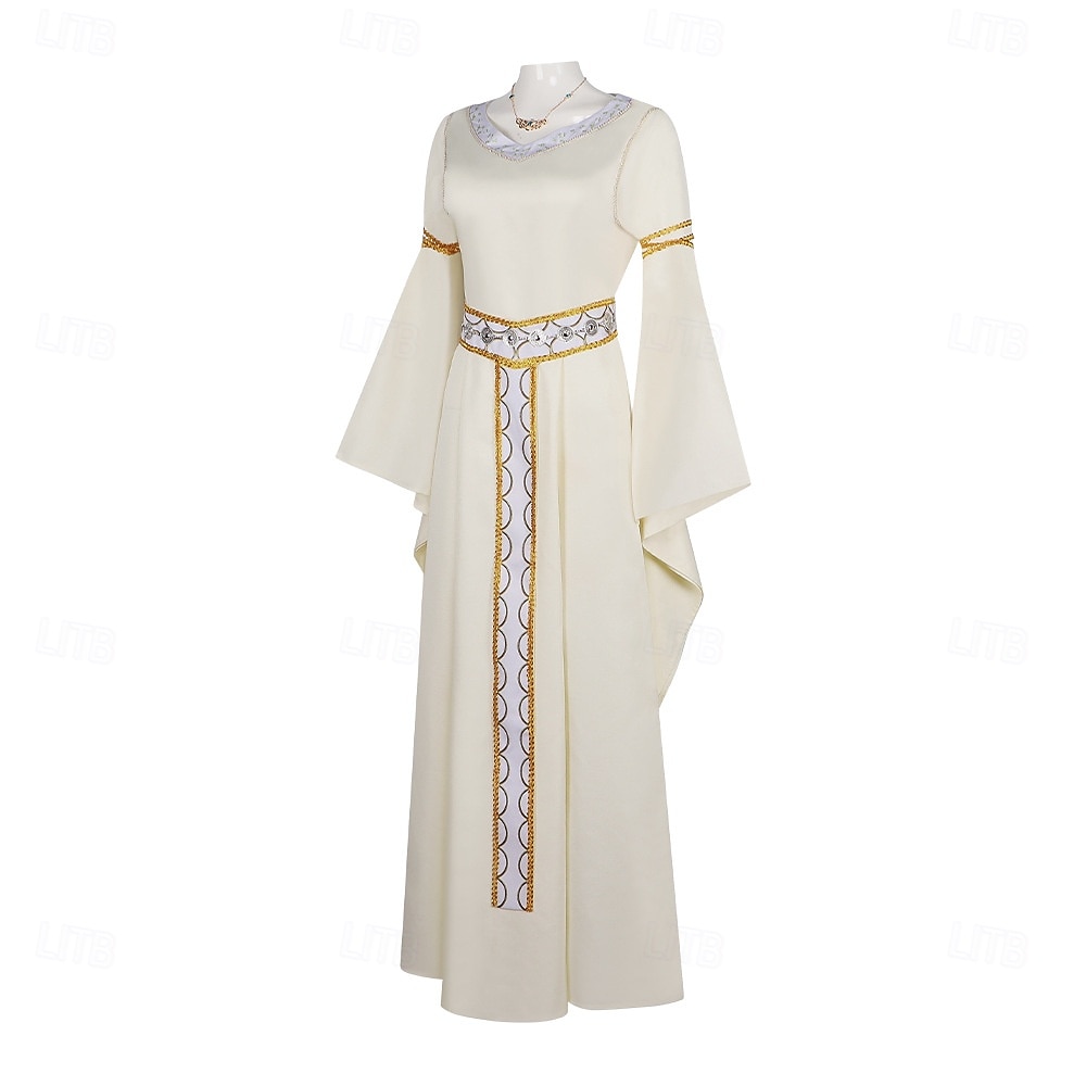 Set Vintage Middeleeuws Renaissance Jurken met accessoires Lange Mouwen Prinses Fee Kostuum Dames Fantasie Halloween Carnaval Renaissance beurs LARP Volwassenen Kleding 2026 - $95.99 –P4