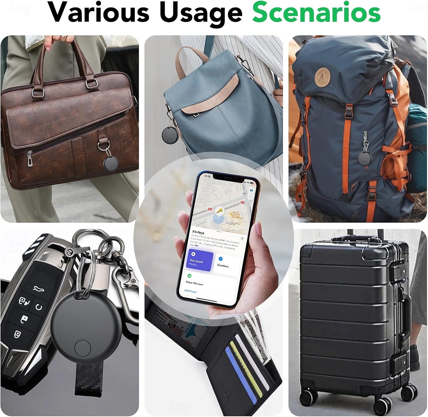 Air Tracker Tags 4Pack Smart Bluetooth Trackers, Item Locators Compatible with the Apple Find My App (iOS Only), Trakcer Tag Locators for Keys, Luggage, Shoulder Bags, and weTag mini 2026 - $75.99 –P7
