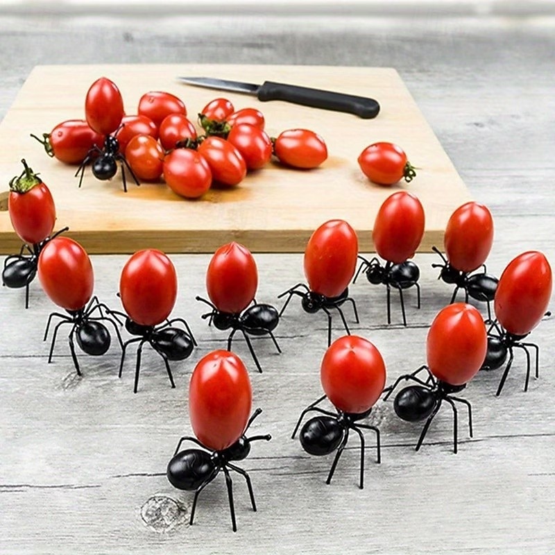 60 st myrdesignade fruktgafflar, återanvändbara fruktplockare djurförrättsgafflar för mellanmål tårta dessert för kök halloween födelsedagsfesttillbehör 2026 - $13.99 –P1