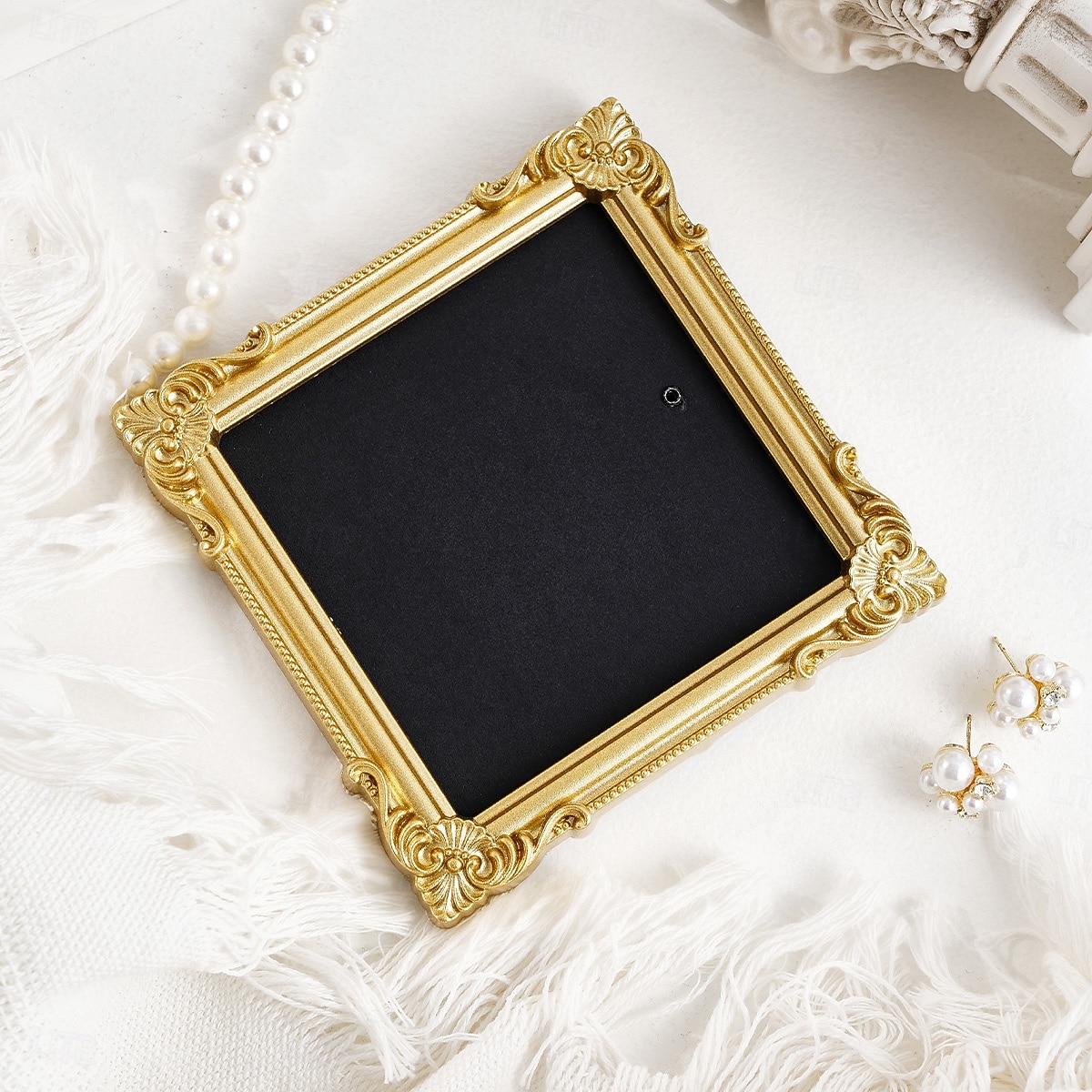6PCS Vintage Gold Resin Embossed Frame Set – DIY Wall Decor, Photo Frame Accents for Home, Party, Birthday, Wedding, Holiday, Photography Props, Miniature House Decoration 2026 - $42.99 –P8