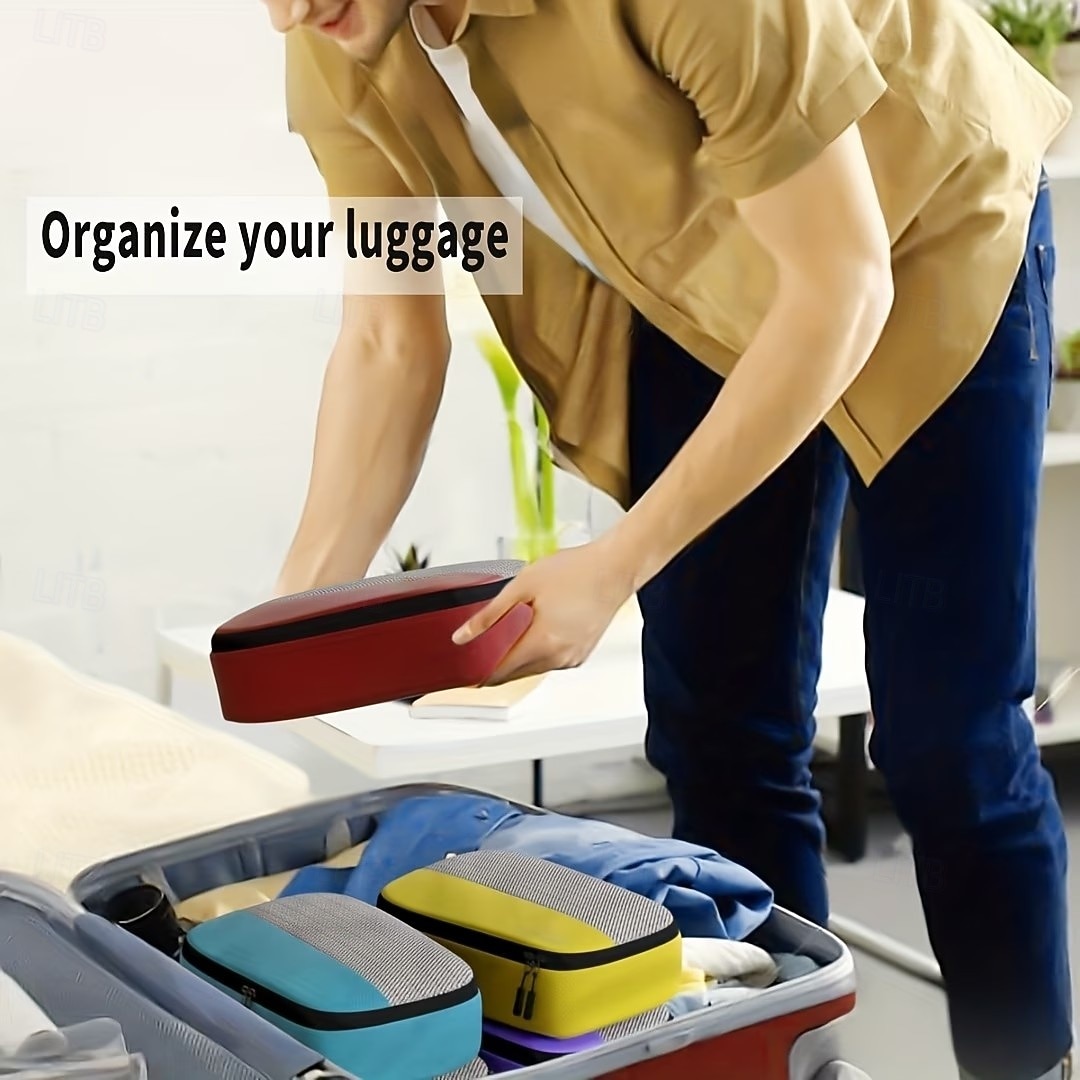 5 bolsas de almacenamiento de viaje, organizadores de embalaje coloridos en 3 tamaños (s, m, l), bolsas livianas para ropa, accesorios y organización del hogar. 2026 - $28.99 –P3