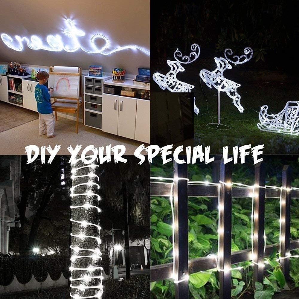 330FT/100M Outdoor Solar Fairy String Lights, 1000 LEDs, IP65 Waterproof, 31V Solar Panel & USB Rechargeable, 8-Function Remote, Decorative LED Lights for Garden, Patio, Pool, Wedding, Party 2026 - $125.99 –P2