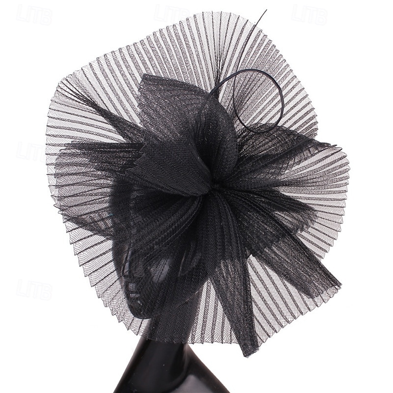 Fascinators Poliéster Boda Cumpleaños Vintage Estilo lindo Retro Con Tul Celada Sombreros 2026 - $22.99 –P5