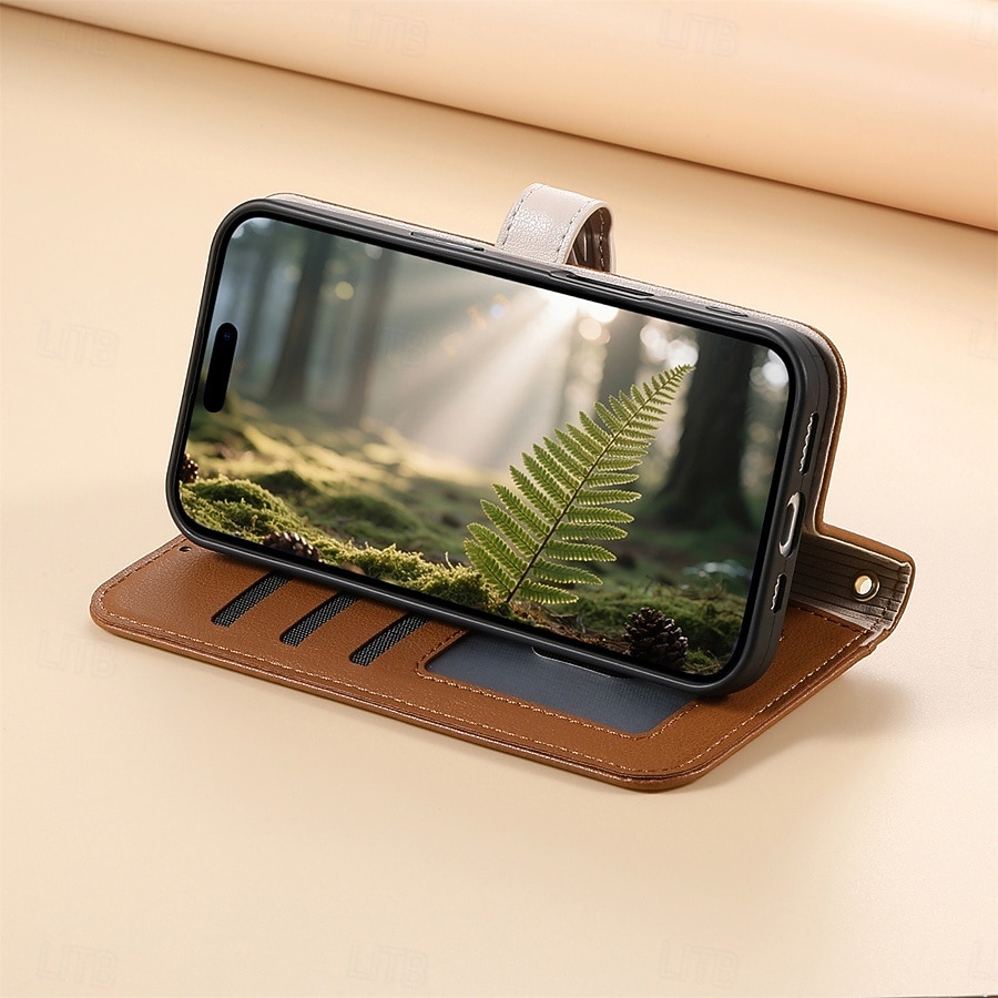 telefon Etui Til Samsung Galaxy S26 S26 Pluss S26 Ultra Lommebok-kortveske Flip deksel Glidelås med håndleddsstropp Støtte Kontor / Bedrift TPU PU lær 2026 - $17.99 –P11