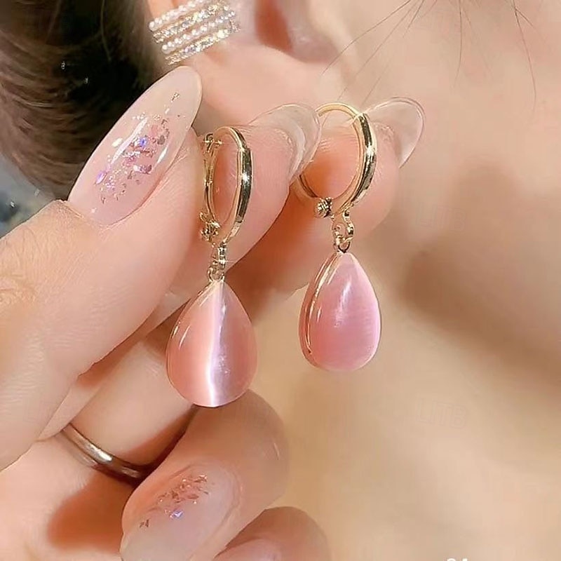 1 пара Серьги-слезки Серьги For Жен. Повседневные Для улицы Свидание Сплав Свисающие 2026 - $1.49 –P4