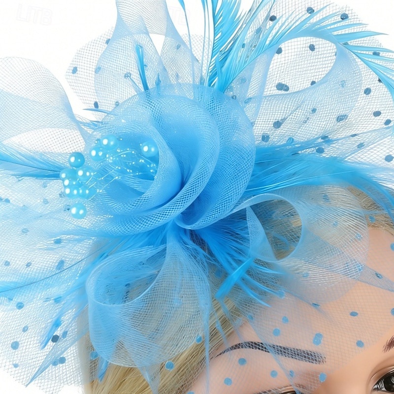 Fascinators Net Wedding Birthday Vintage Cute With Feather Tulle Headpiece Headwear 2026 - $17.49 –P5