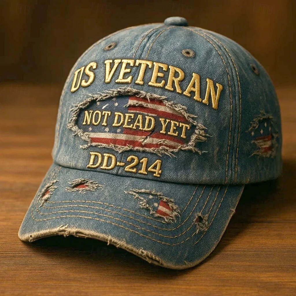Gorra informal DD-214 con bordado de veterano estadounidense, gorra de béisbol vintage desgastada con bandera estadounidense ajustable para hombres y mujeres, regalo patriótico para veteranos 2026 - $21.99 –P2