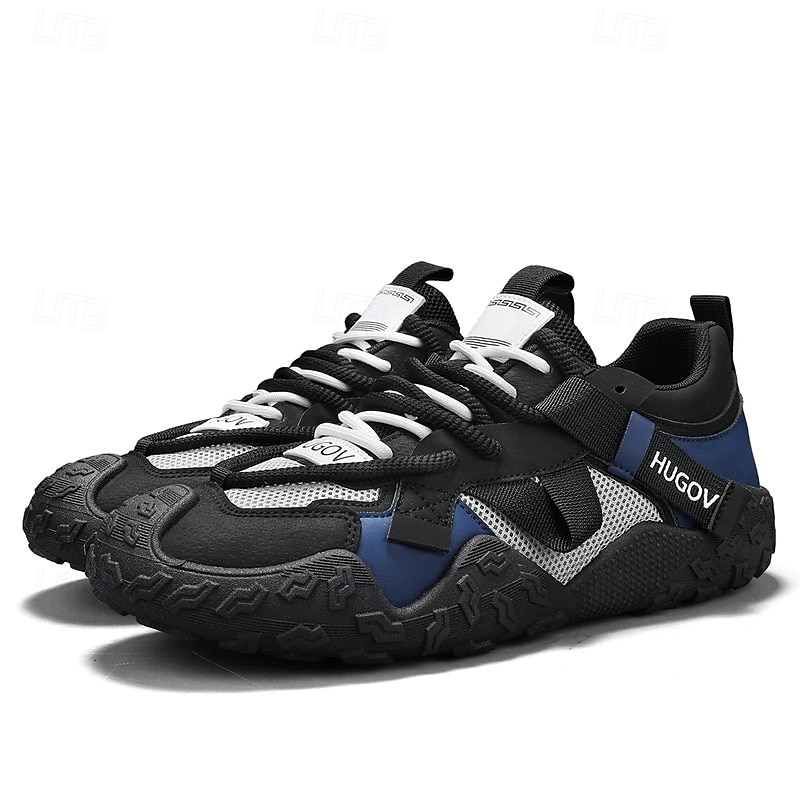 męskie buty sportowe typu adventure trail z wielokolorowymi paskami, oddychające i wytrzymałe, idealne na piesze wędrówki, sporty na świeżym powietrzu i do codziennego użytku 2026 - $42.99 –P20