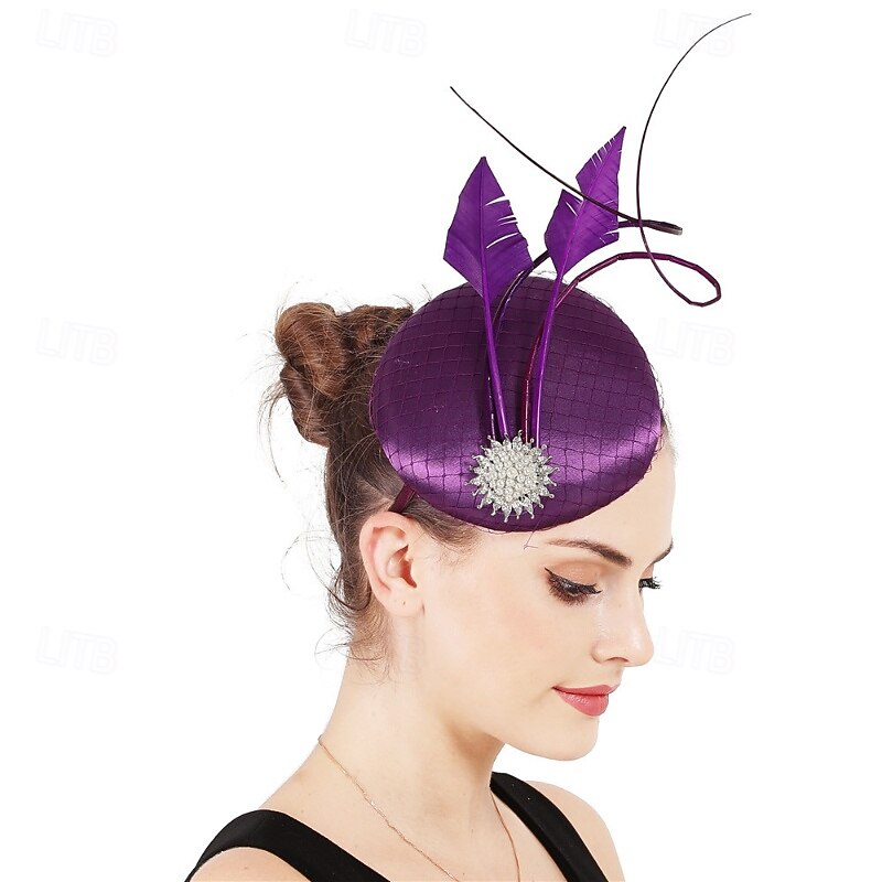 Fascinator Rete Matrimonio Compleanno Vintage Carino Retrò Con Piuma Tulle Copricapo Copricapo del 2026 a $28.99 –P3