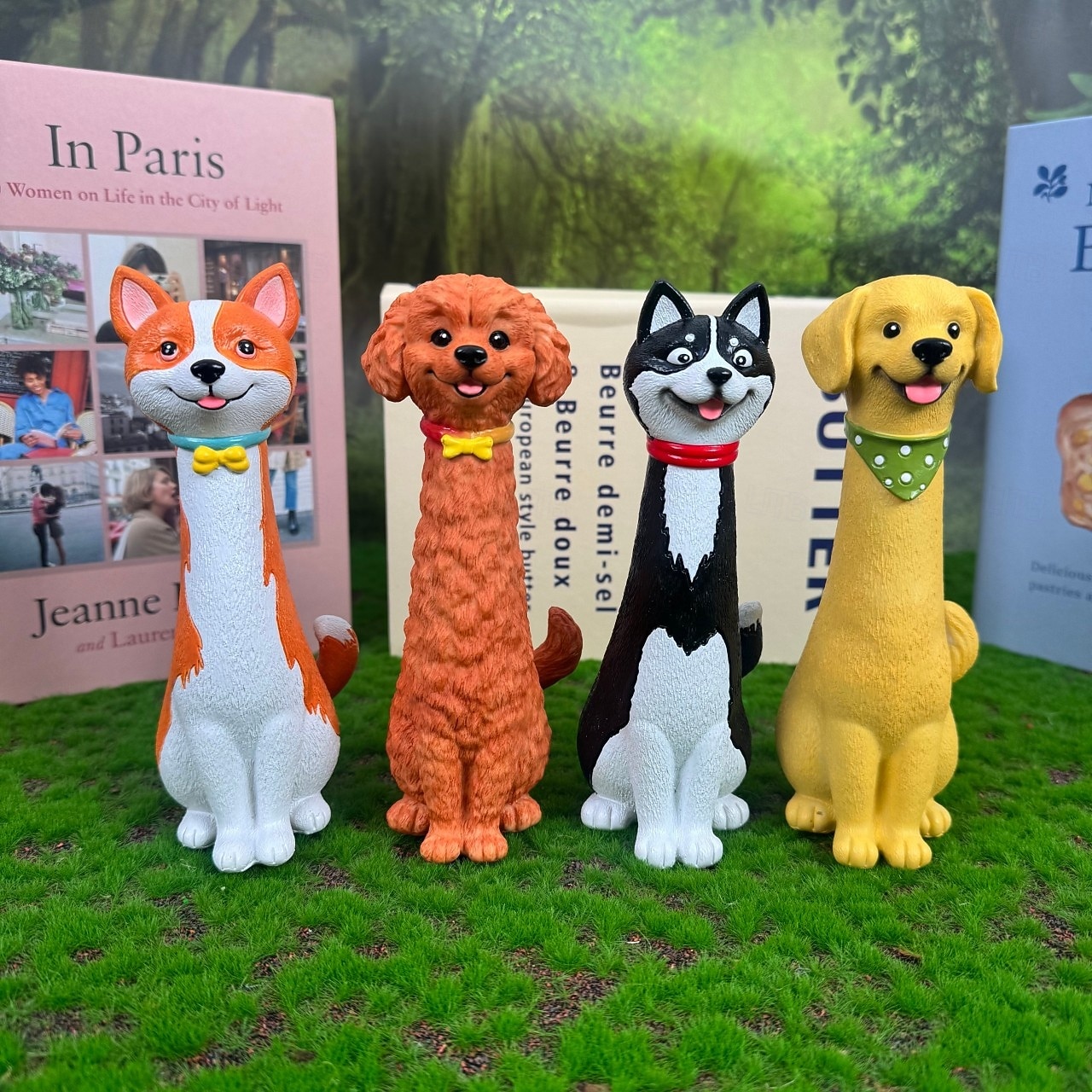 Handgemaakte, originele vaas in de vorm van een hond, gemaakt van hars, als tuindecoratie. Een schattige bloempot in de vorm van een hond, geschikt voor vetplanten, of als decoratie voor binnen, 2026 - $21.99 –P3