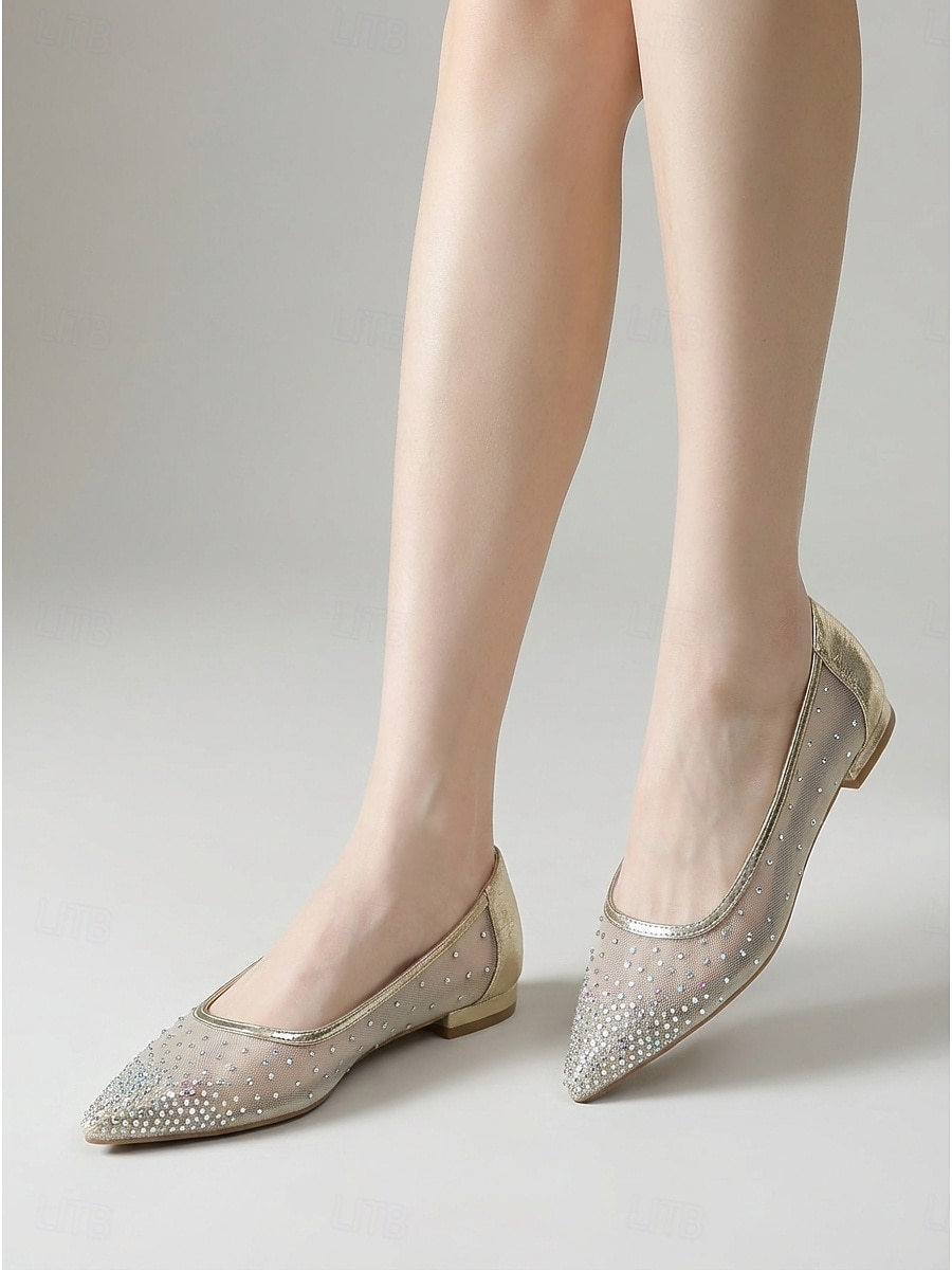 Bequeme, flache Damenschuhe mit niedrigem Absatz für Hochzeitsgäste – elegante schwarze Ballerinas mit dekorativen Akzenten, perfekt für Mütter bei Hochzeiten in der Stadt. 2026 - $34.99 –P3