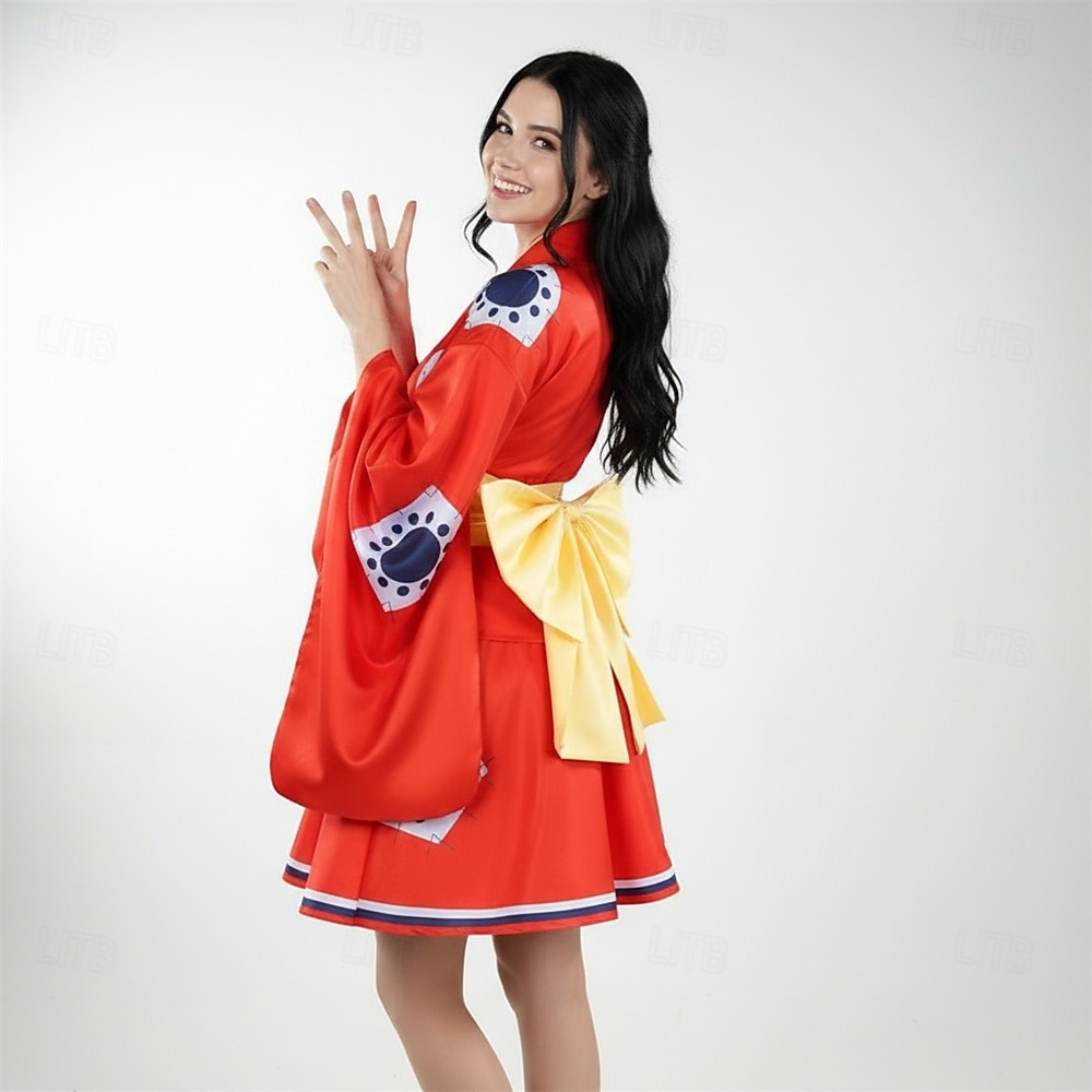 Oceánský dobrodruh Pirát ze slaměného klobouku Anime Úbory Maškarní Japonské tradiční kimono Cosplay obleky předvečer Všech svatých Výstava anime Kostým Pro Dámské Dospělé 2026 - $57.99 –P1
