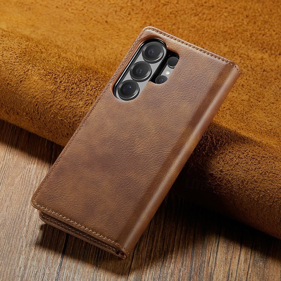 Phone Case For Samsung Galaxy S26 S26 Plus S26 Ultra Flip Cover Full Body Protective Retro Genuine Leather 2026 - $22.99 –P9