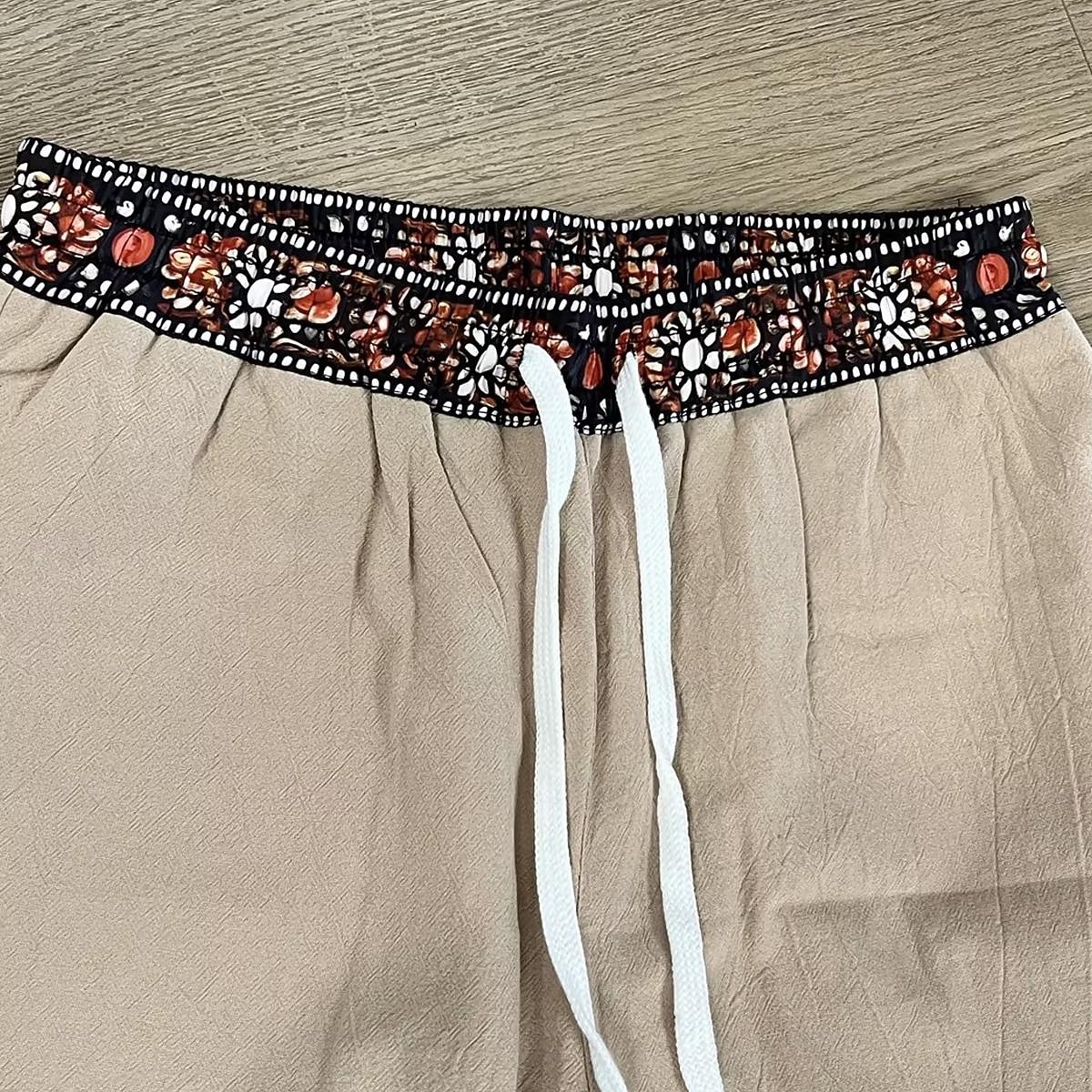 Voor heren Linnen broek Broek Zomerbroek Wijde broek Strandbroeken Trekkoord Elastische taille Effen Kleur Lichtgewicht Ademend Volledige lengte Dagelijks Buiten Strand Vakantie Modieus Groen Khaki 2026 - $26.99 –P3