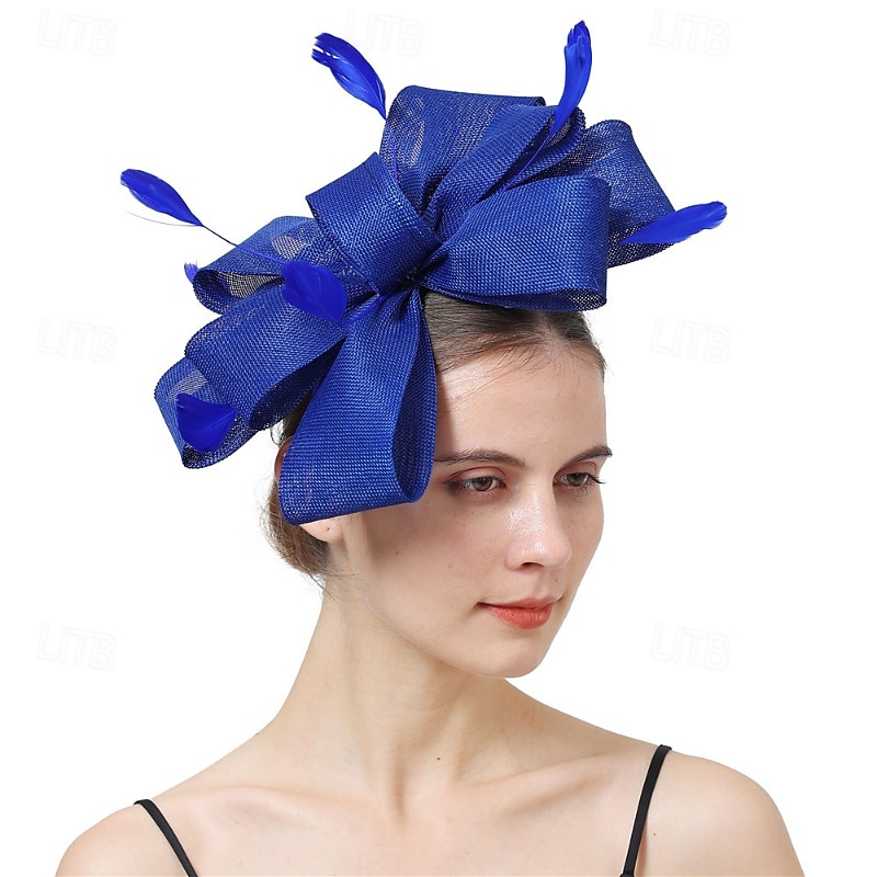 Fascinators Fabric Wedding Birthday Elegant Vintage Cute With Feather Bowknot Headpiece Headwear 2026 - $17.49 –P8