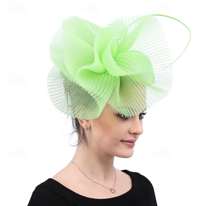 Fascinators Poliéster Boda Cumpleaños Vintage Estilo lindo Retro Con Tul Celada Sombreros 2026 - $22.99 –P1