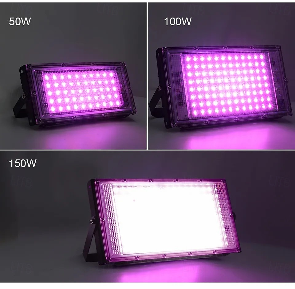 Полноспектральный светодиодный фитолампа для растений, лампа для рассады суккулентов, овощей, теплица. &Садовое дополнительное освещение для растений, 50/100/200/500 Вт, вилка 2026 - $19.49 –P3