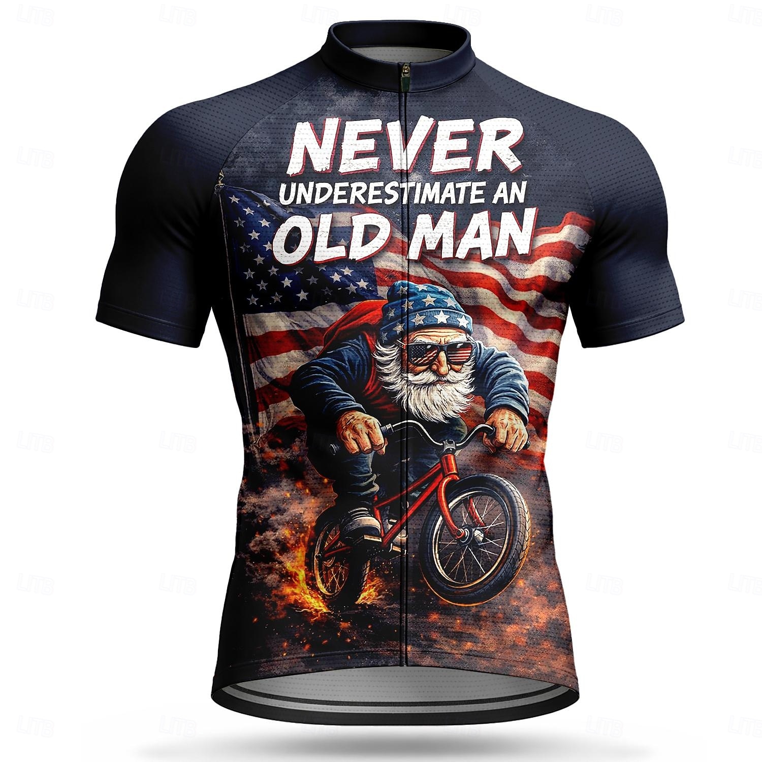 America's 250th Anniversary Independence Day American Independence Day Men Cycling Jersey American US Flag Short Sleeve Bike Jersey Top with 3 Rear Pockets UV Resistant Quick Dry With Pockets Front 2026 - $30.99 –P1